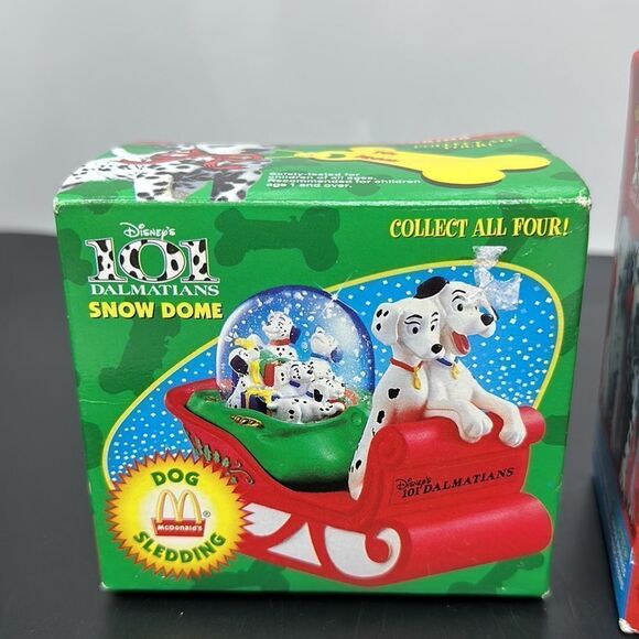 Lot of 3 vintage 101 dalmatiens McDonald’s snow dome Christmas - Picture 2 of 4